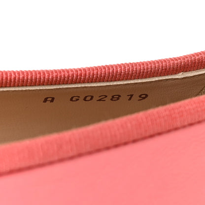 Chanel Calfskin Cap Toe Ballerina Flats 40 Pink Gold 8 of 10