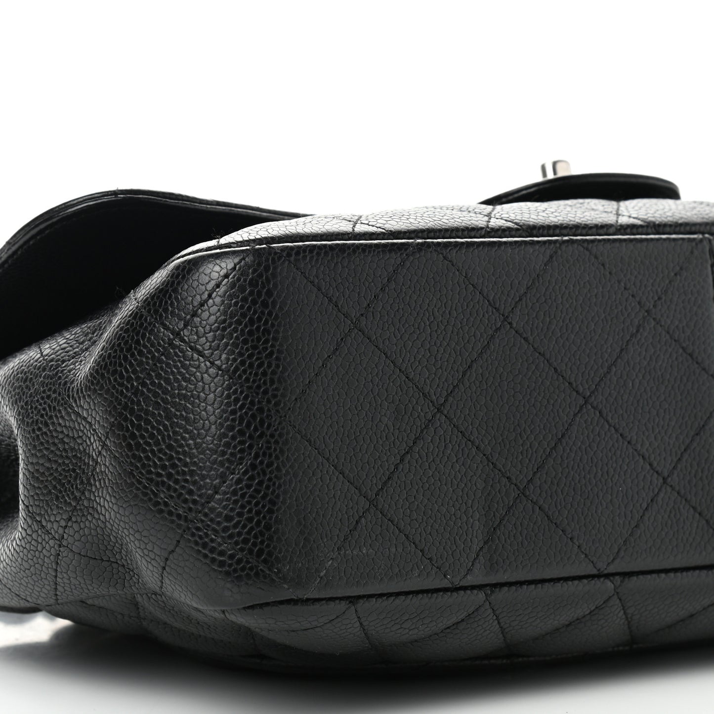 Caviar Quilted Jumbo Single Flap Black