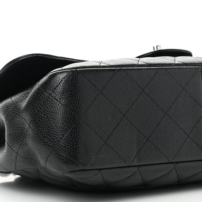 Chanel Caviar Quilted Jumbo Single Flap Black 11 of 12