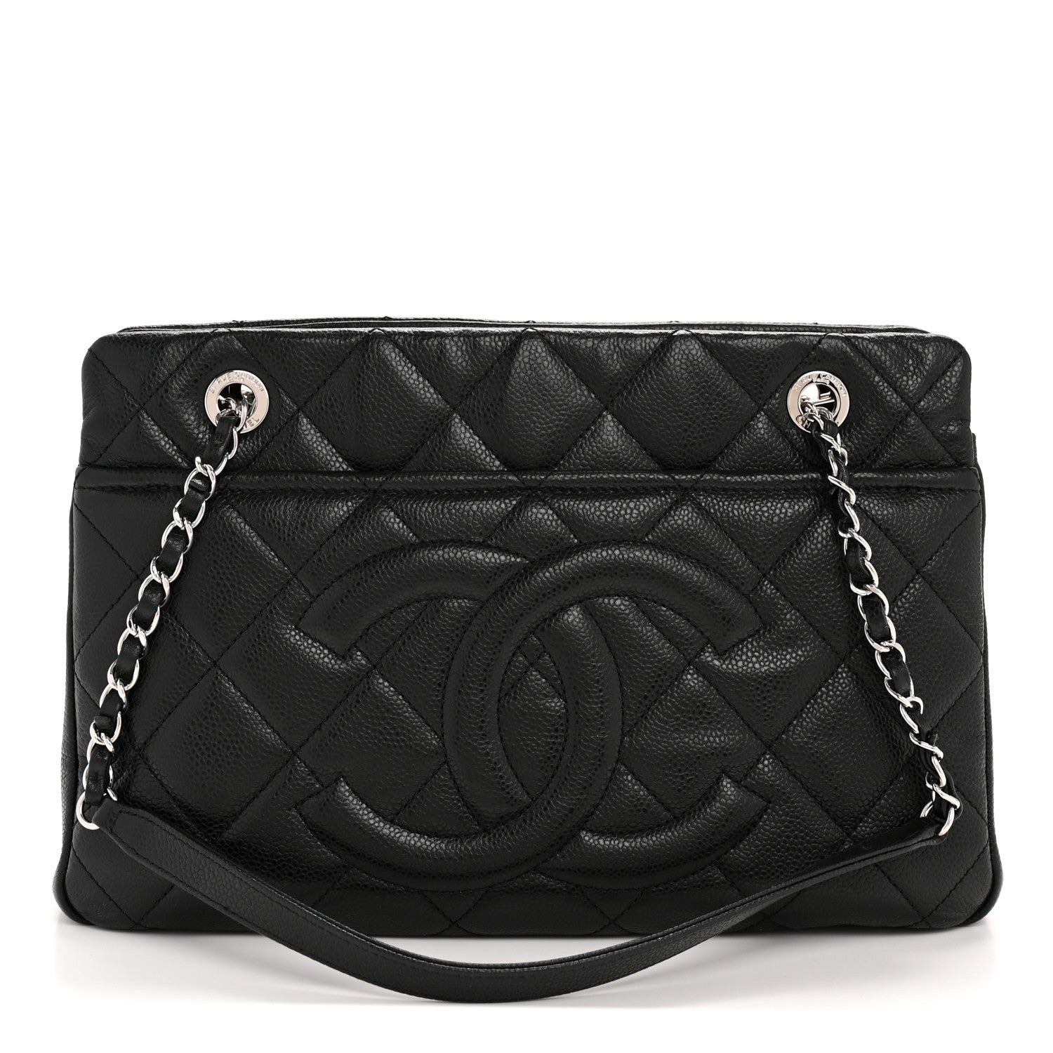 Chanel Caviar Quilted Timeless CC Soft Tote Black 1 of 11