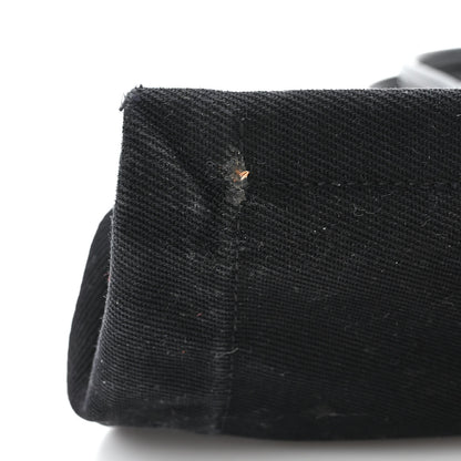 Saint Laurent Linen Calfskin Rive Gauche Tote Black 15 of 17