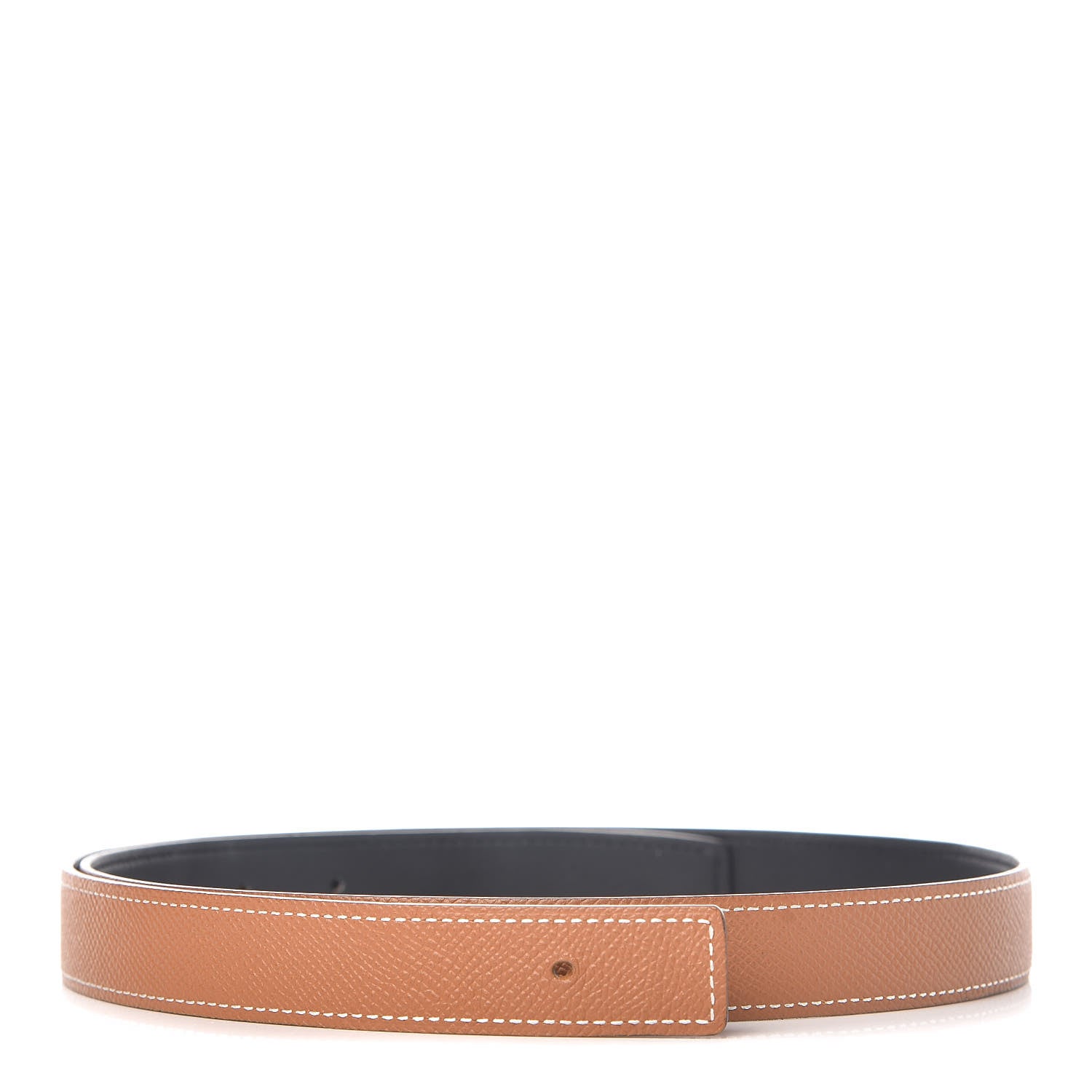 Hermes Swift Epsom 24mm Belt 85 Black Gold 1 of 6
