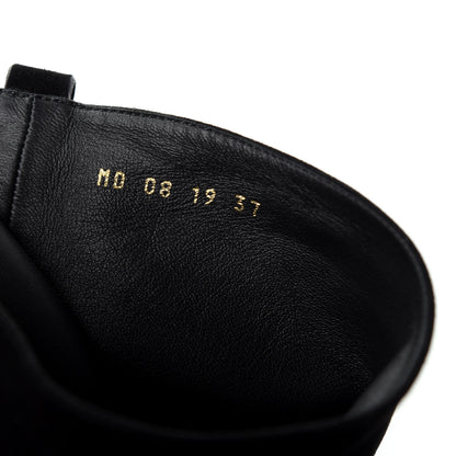 Christian Dior Suede Global Knee High Boots 37 Black 10 of 10