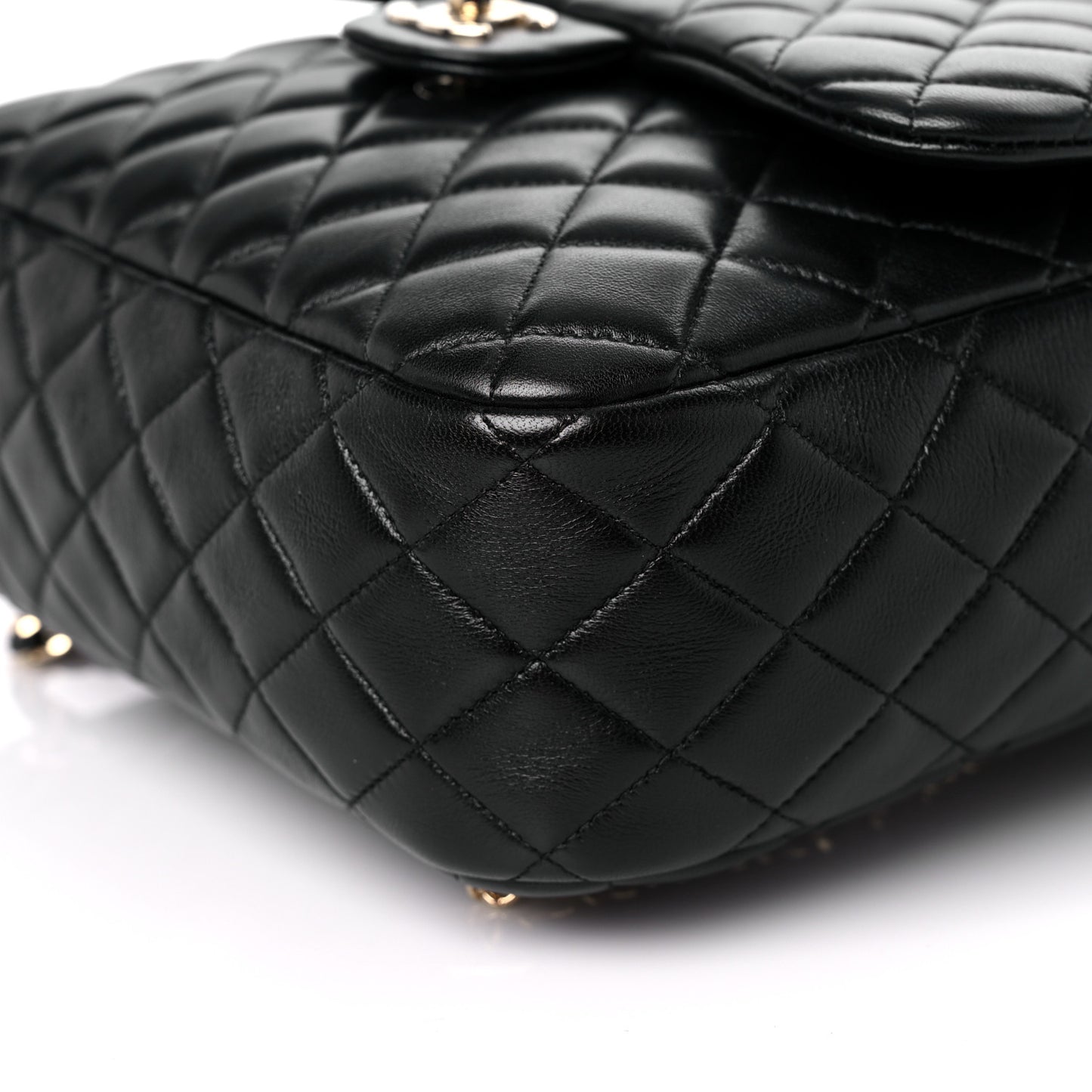 Lambskin Quilted Large In Seoul Backpack Navy