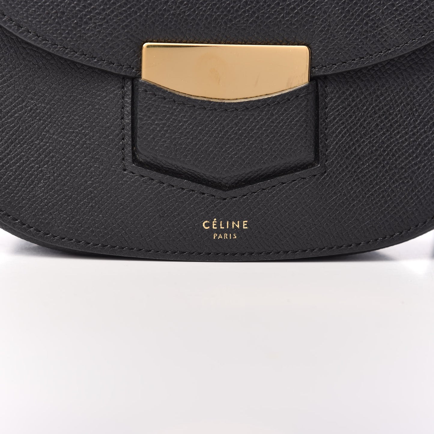 Grained Calfskin Small Trotteur Black