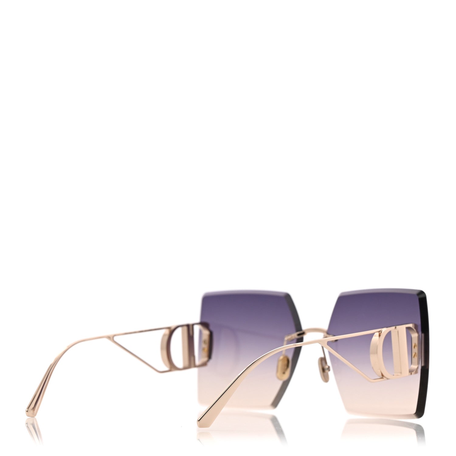 Christian Dior Square 30 Montaigne S7U Sunglasses Blue Pink 4 of 7