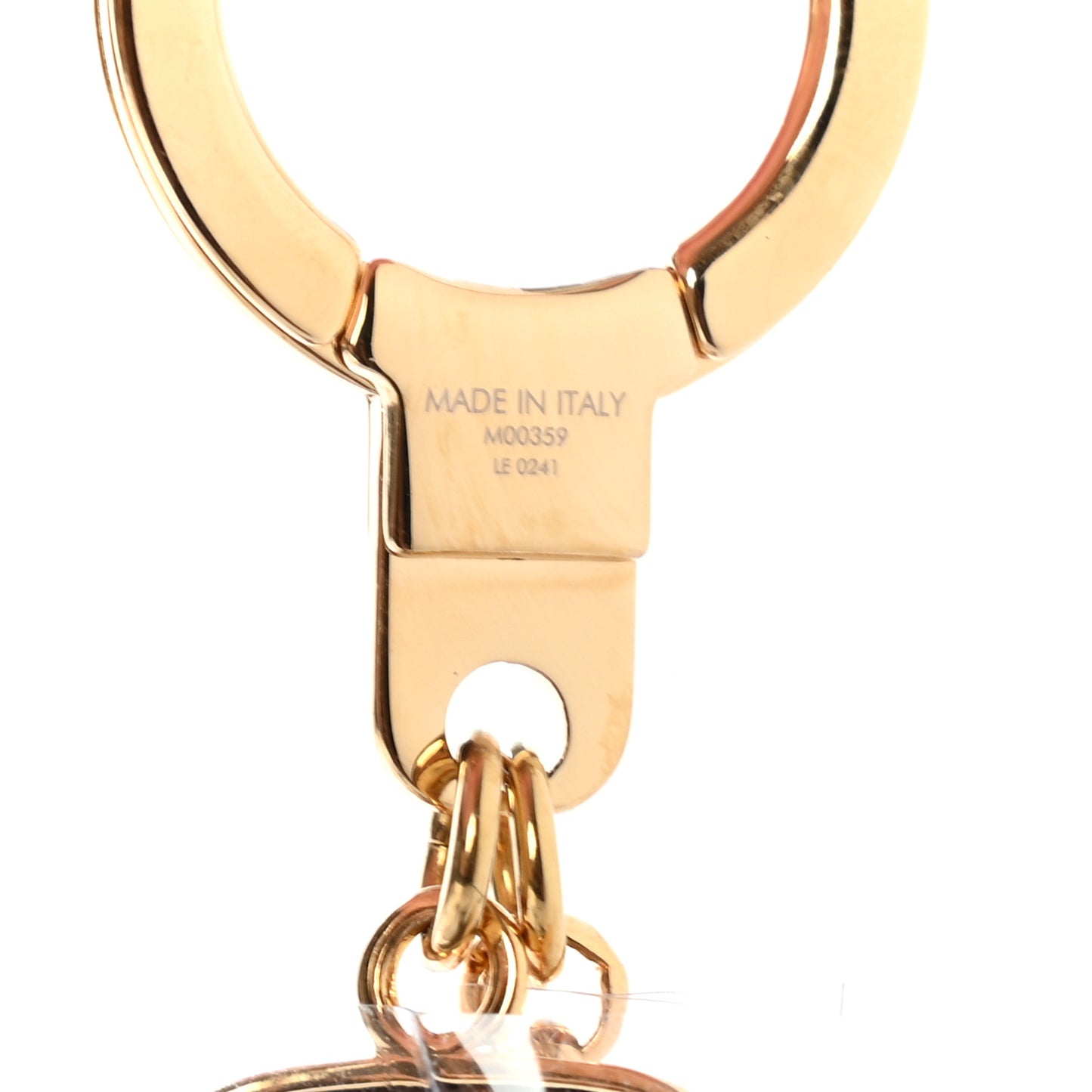 Metal Monogram Gaston & Vivienne Best Friend Bag Charm Key Holder Gold