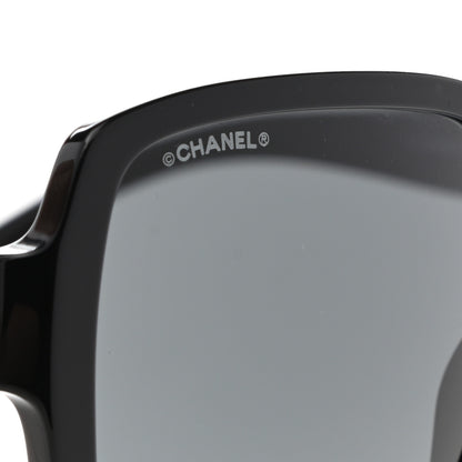Chanel Acetate Polarized Square Sunglasses 5408 Black 8 of 9