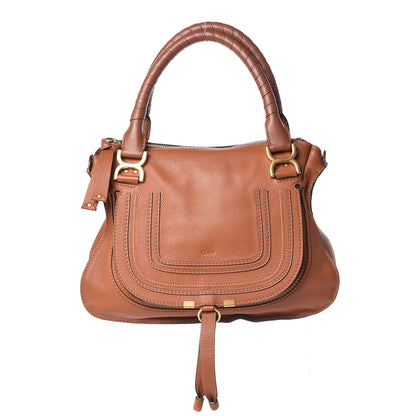 Chloe Calfskin Medium Marcie Satchel Tan 1 of 10