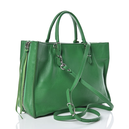 Balenciaga Veau Papier A6 Zip Around Tote Vert Trefle 3 of 15
