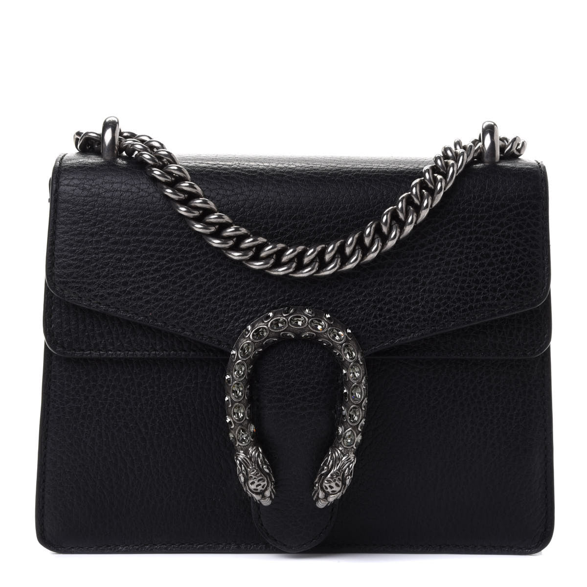 Calfskin Mini Dionysus Shoulder Bag Black