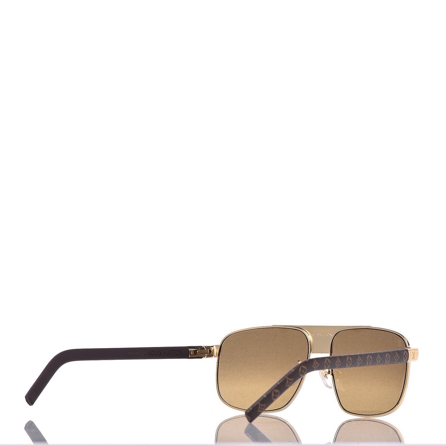 Louis Vuitton Monogram Pacific Sunglasses Z2338E Gold 421112