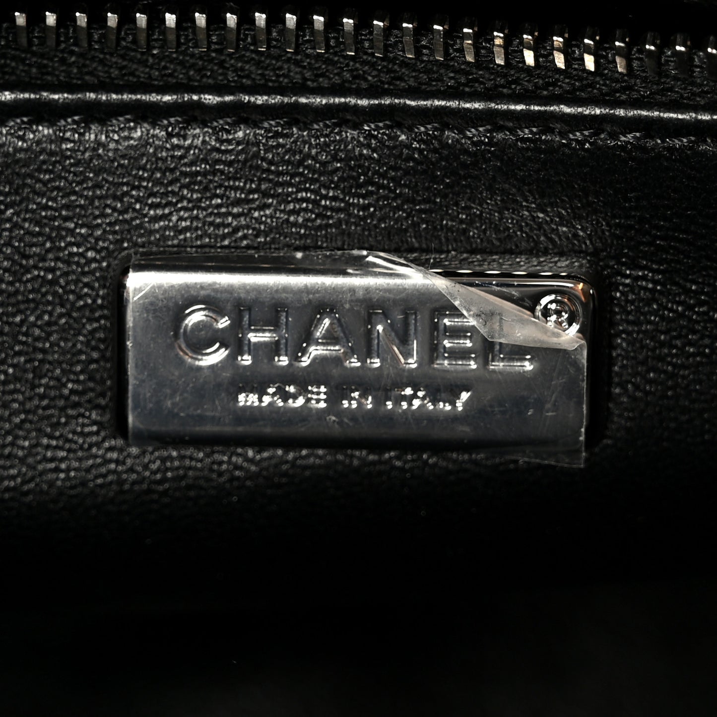 Satin Strass Mini Flap Silvery Black