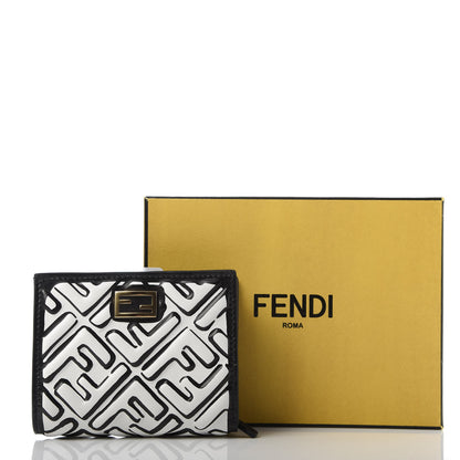 Fendi X JOSHUA VIDES Nappa FF Embossed Baguette Wallet White Black 7 of 7