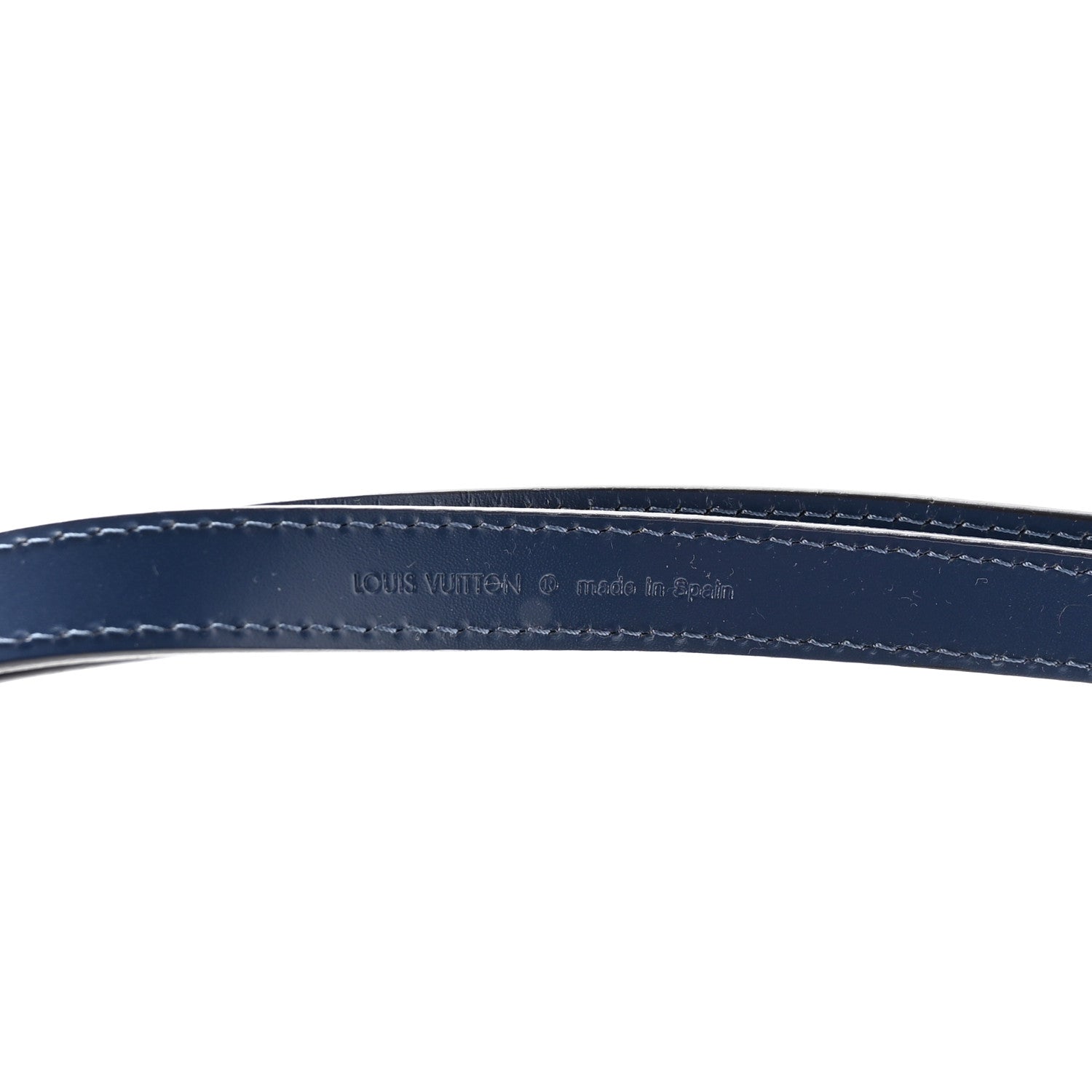 Louis Vuitton Calfskin 16mm Adjustable Shoulder Strap Indigo 4 of 5