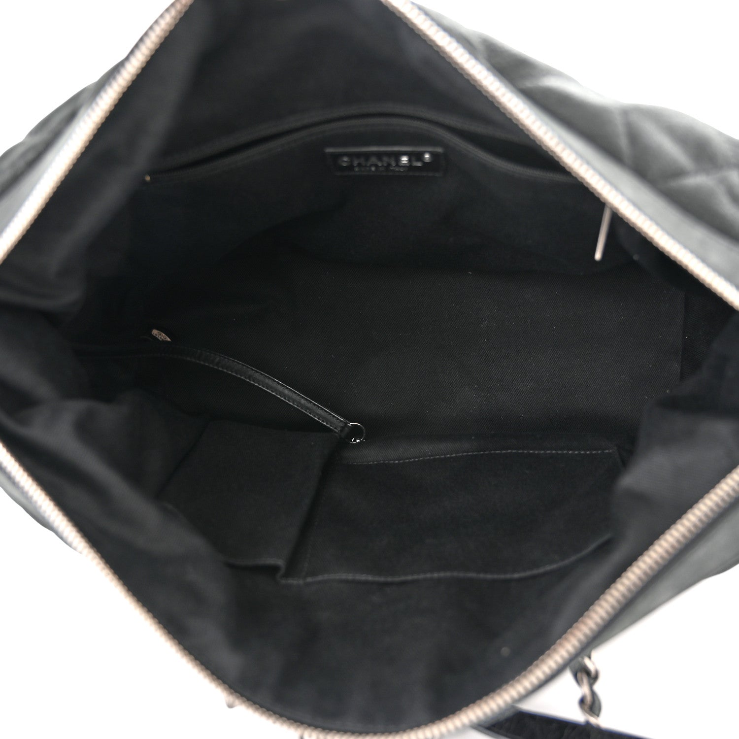 Chanel Iridescent Calfskin Quilted VIP Bowling Bag Black 6 of 13