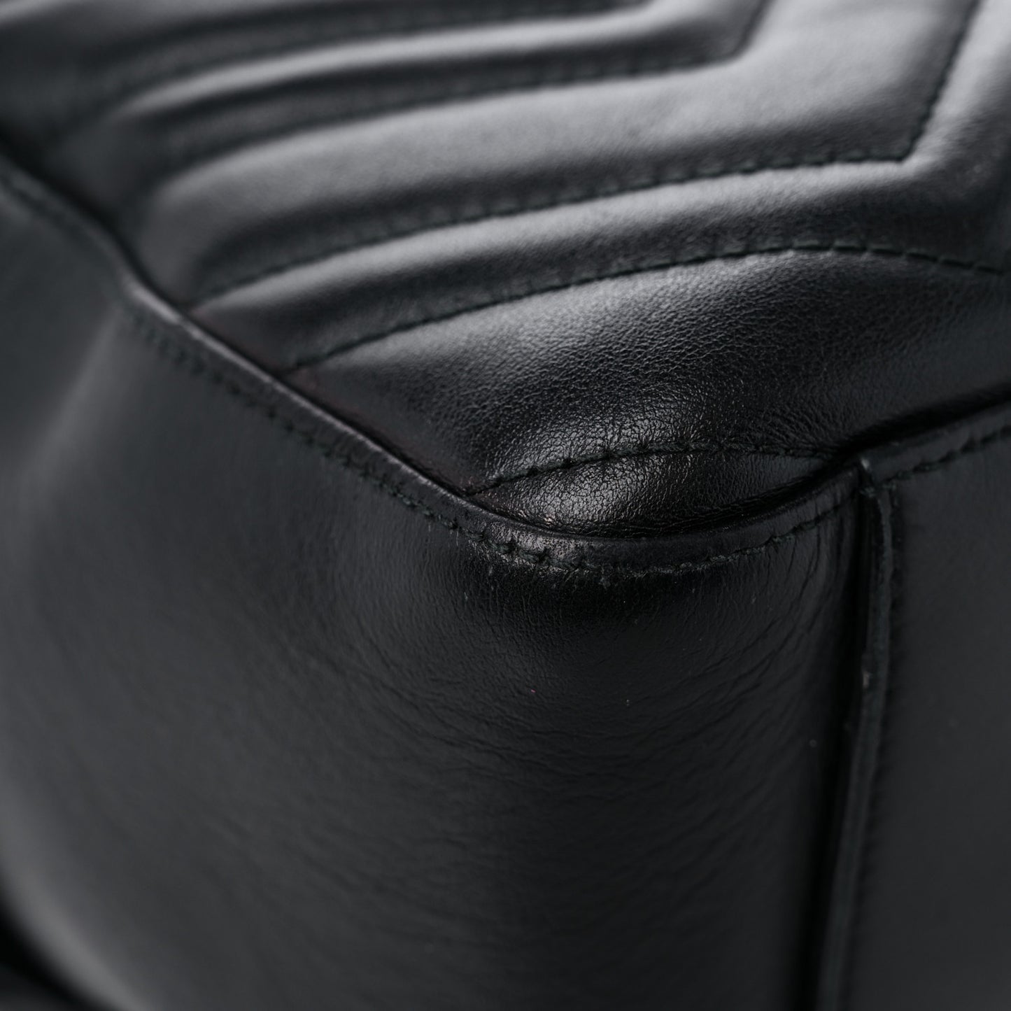 Calfskin Matelasse GG Marmont Dome Backpack Black