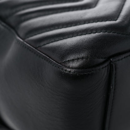 Gucci Calfskin Matelasse GG Marmont Dome Backpack Black 7 of 20