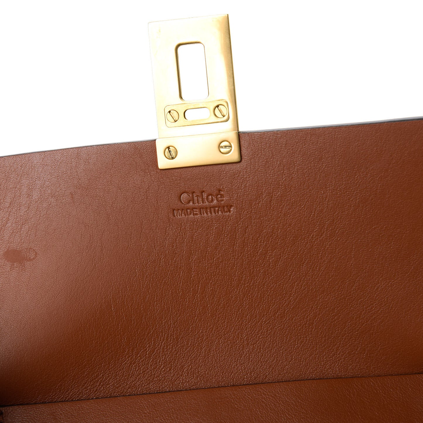 Suede Calfskin Striped Patchwork Studded Drew Shoulder Bag Caramel Multicolor