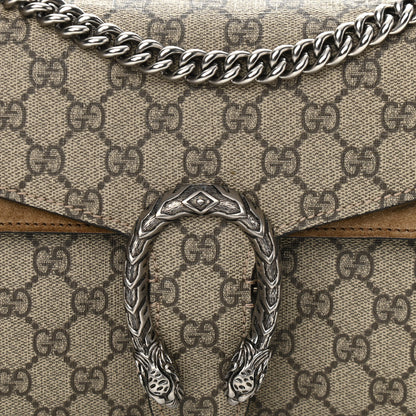 Gucci GG Supreme Monogram Small Dionysus Shoulder Bag Taupe 8 of 11