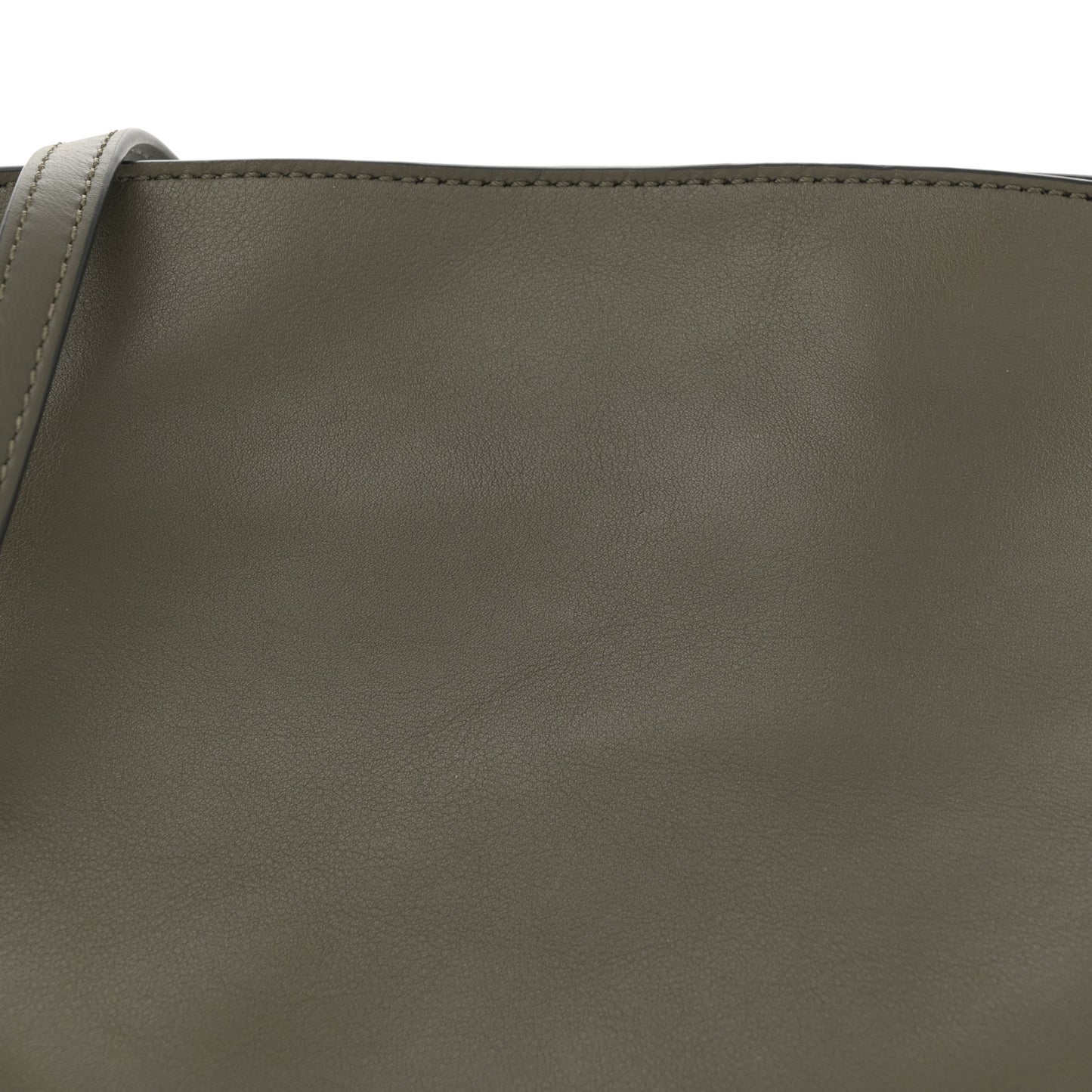 Calfskin Mini Flamenco Knot Clutch Dark Khaki