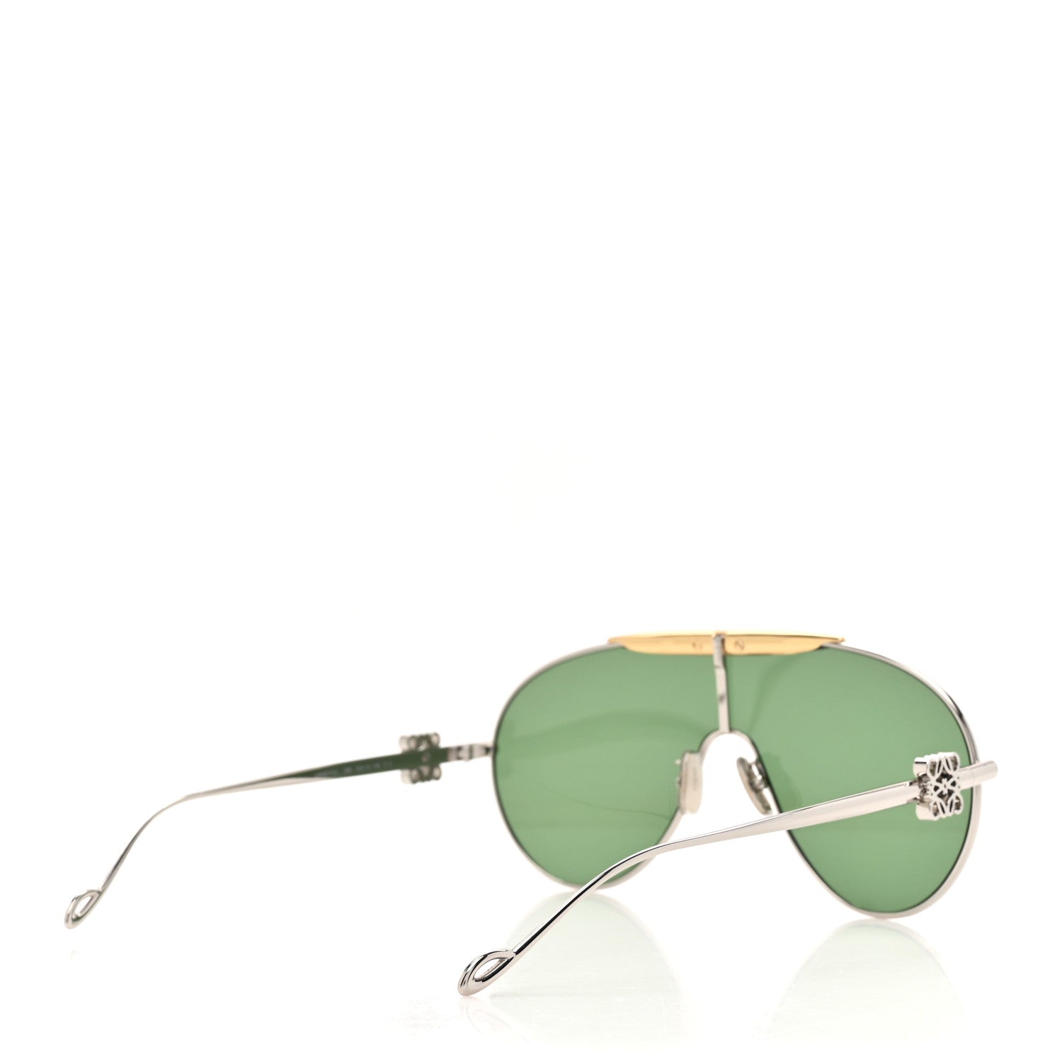 Loewe Metal Spoiler Aviator Oversized Sunglasses LW40111U Gold Silver 4 of 7