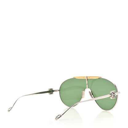 Loewe Metal Spoiler Aviator Oversized Sunglasses LW40111U Gold Silver 4 of 7