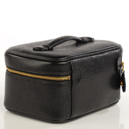 Chanel Caviar Vanity Cosmetic Case Black 3 of 8