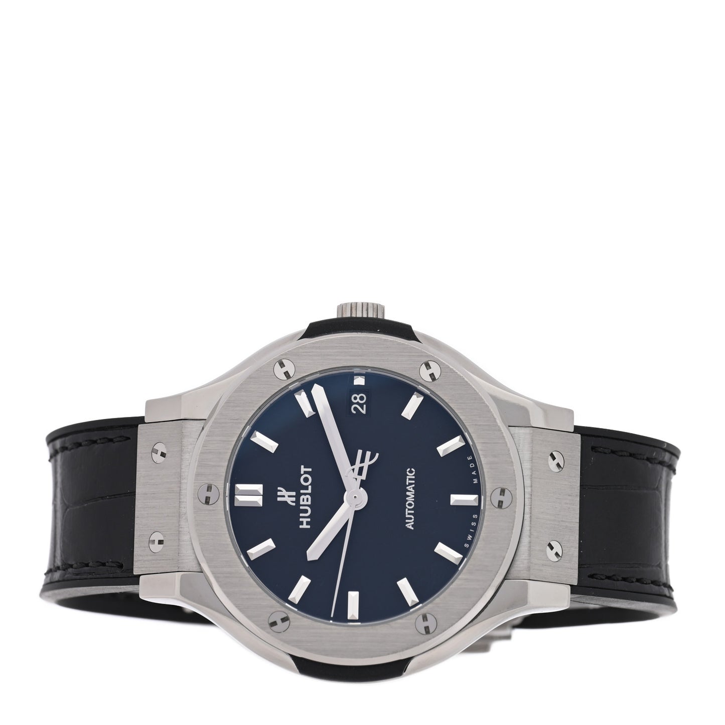 Titanium Alligator 38mm Classic Fusion Automatic Watch Black 565.NX.1171.LR