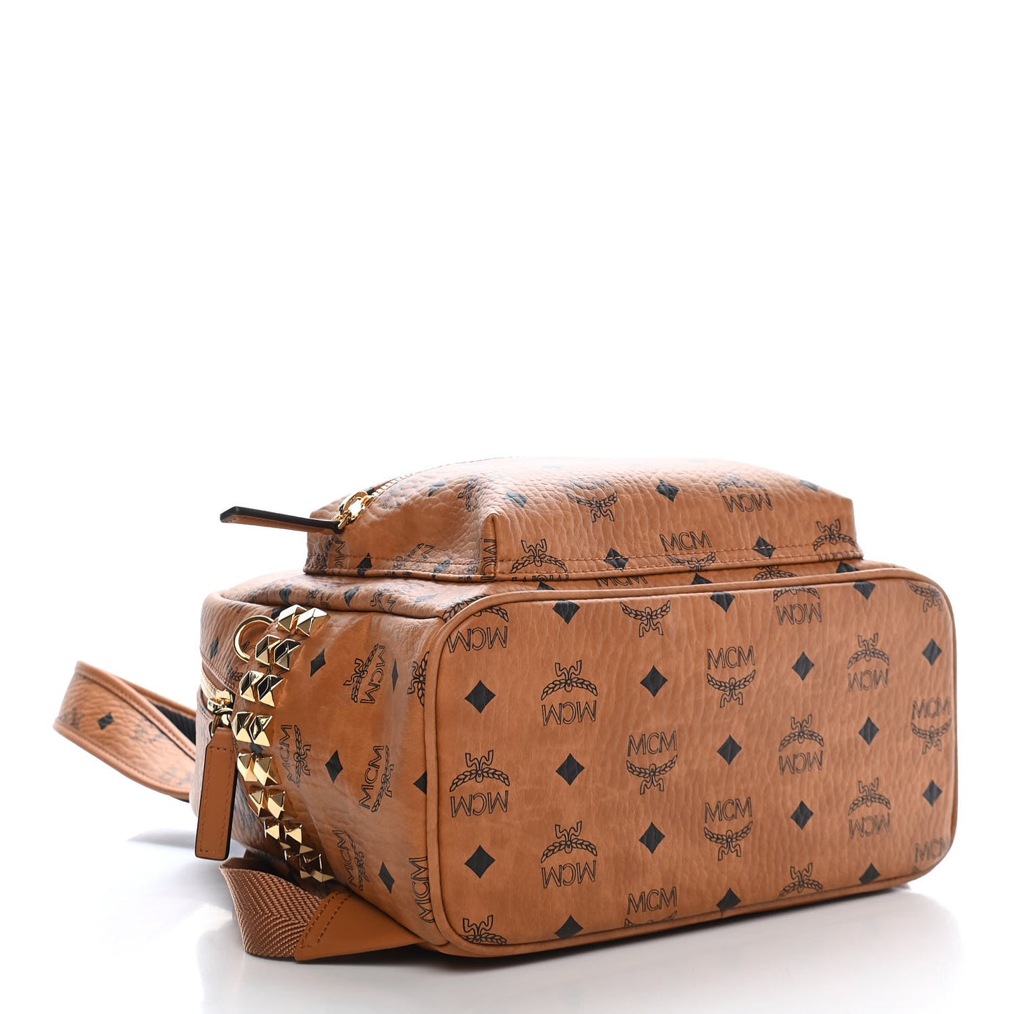 Visetos Small Side Stud Stark Backpack Cognac