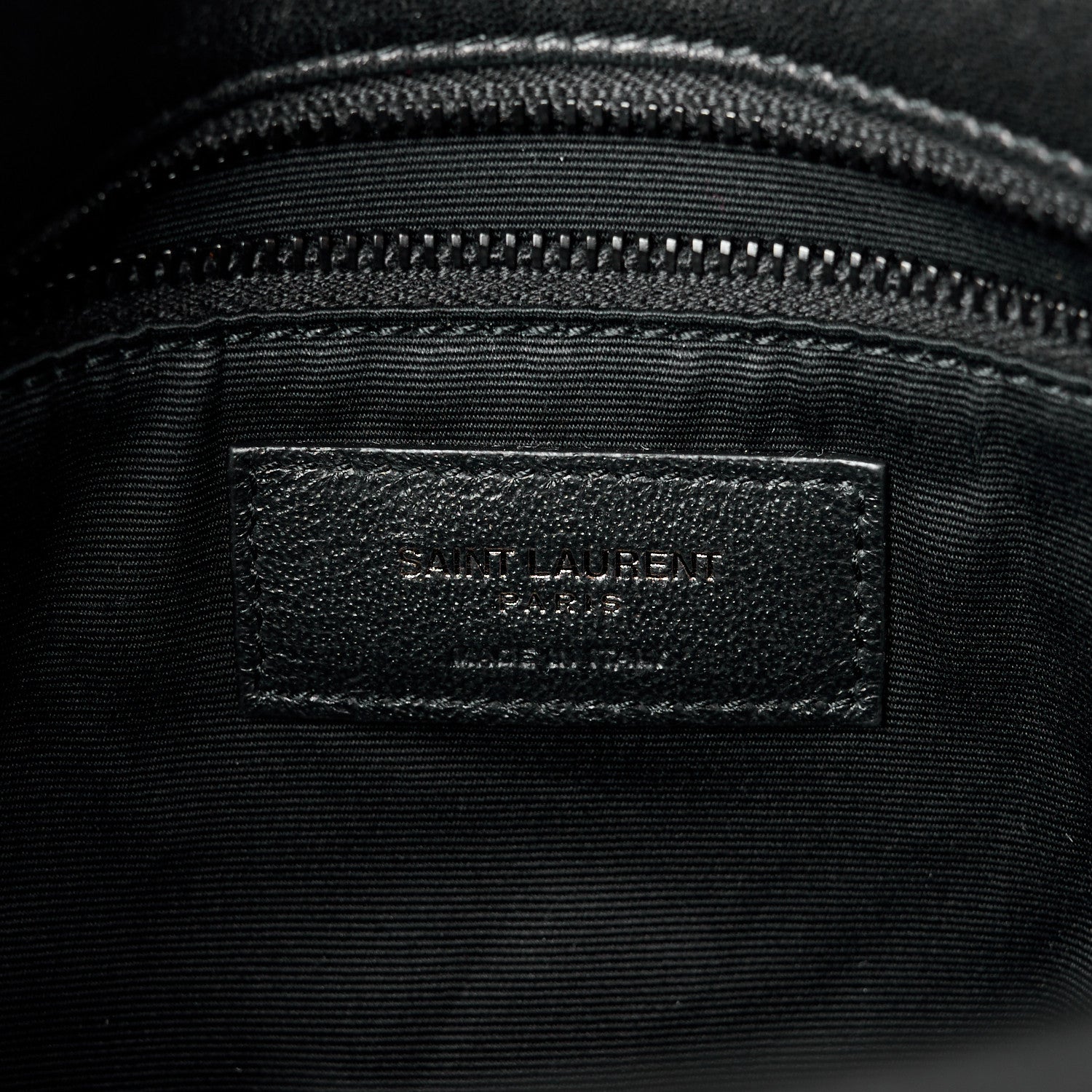 Saint Laurent Lambskin Quilted Monogram Monochrome Small Loulou Puffer Chain Satchel Black 7 of 11