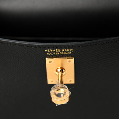 Hermes Epsom Mini Kelly Sellier 20 Black 6 of 11