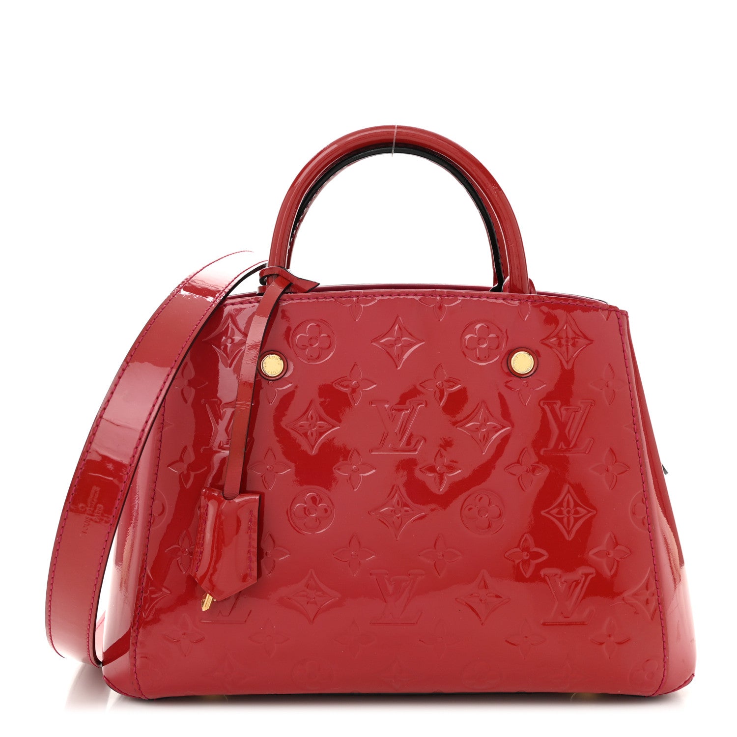 Louis Vuitton Vernis Montaigne BB Magenta 1 of 10