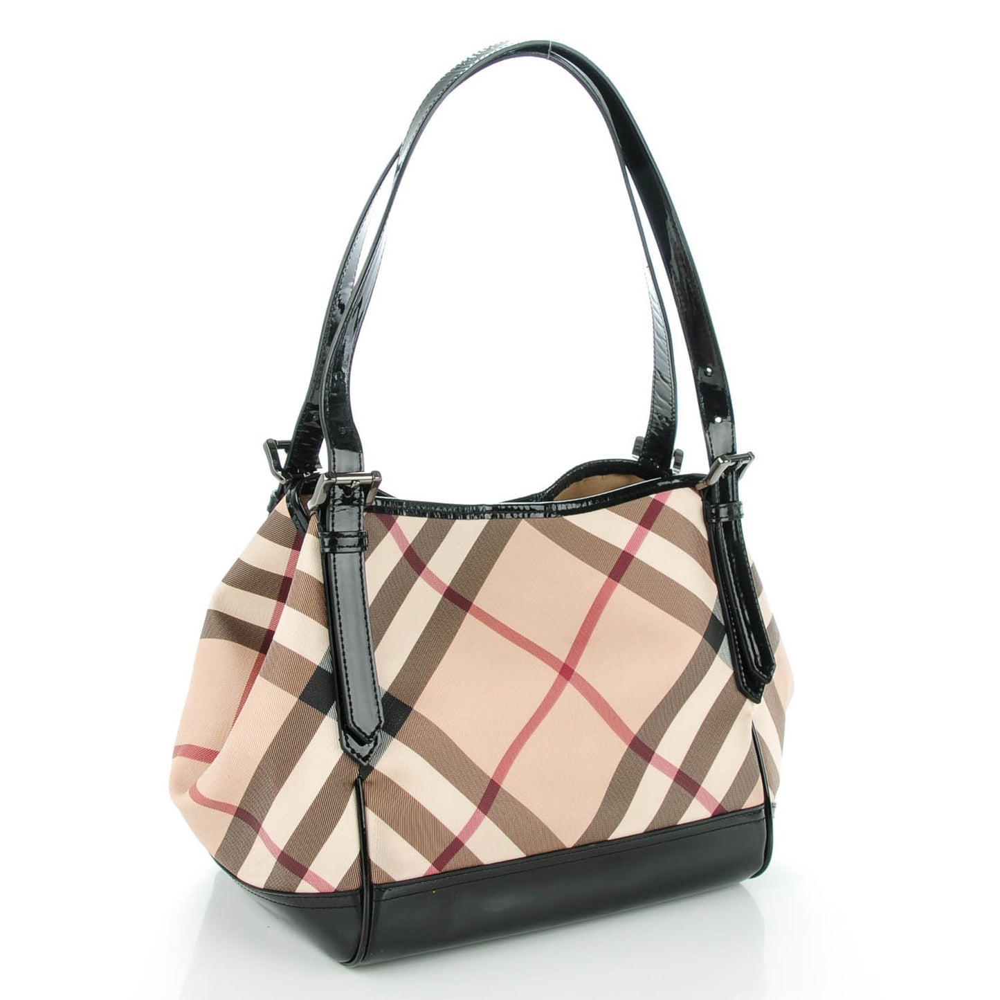 Supernova Check Small Tote Black