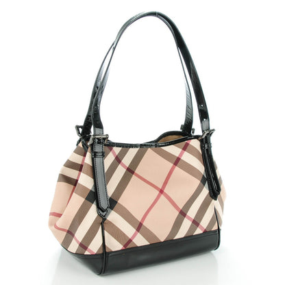 Burberry Supernova Check Small Tote Black 3 of 8