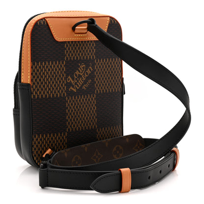 Louis Vuitton X NIGO Giant Damier Ebene Monogram Amazone Sling Bag 3 of 9