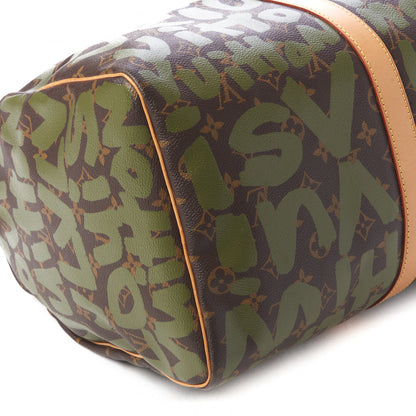 Louis Vuitton Graffiti Keepall 50 Kaki 6 of 9