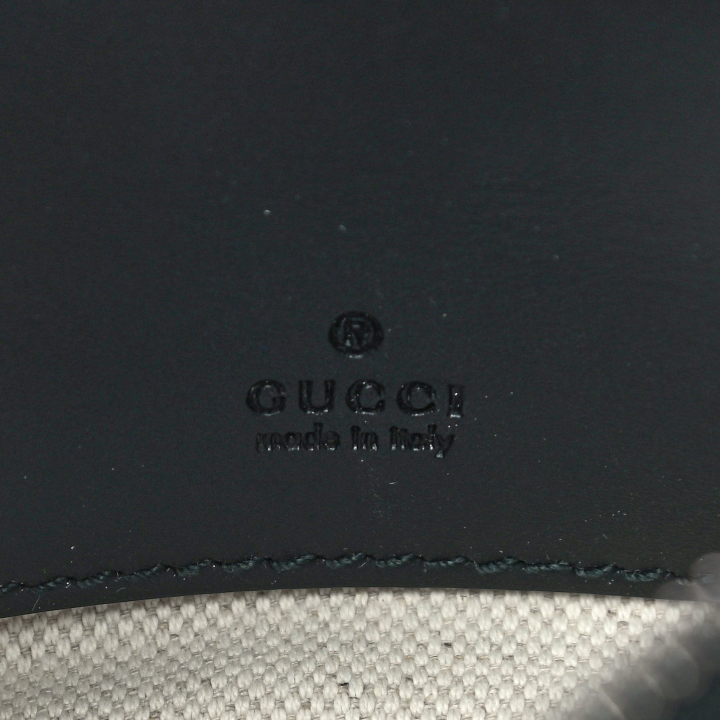 GG Supreme Monogram Kingsnake Zip Pouch Black