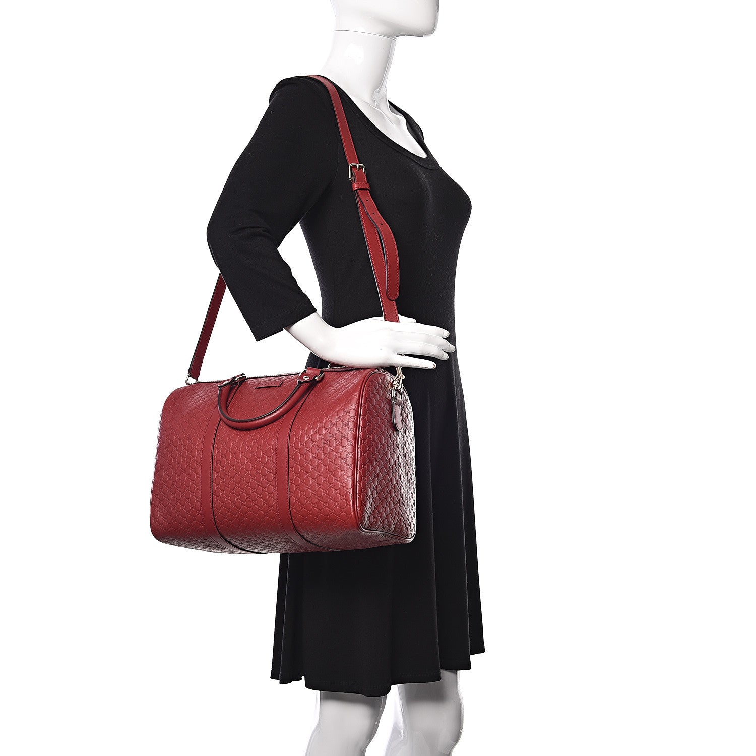 Gucci Microguccissima Medium Joy Boston Red 2 of 10
