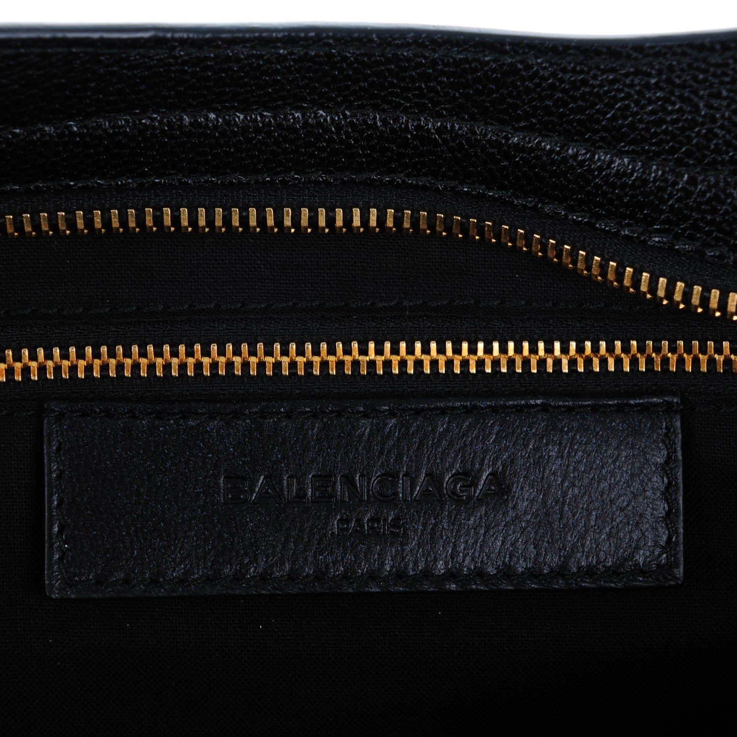 Balenciaga Chevre Gold Metallic Edge Hardware City Black 6 of 7