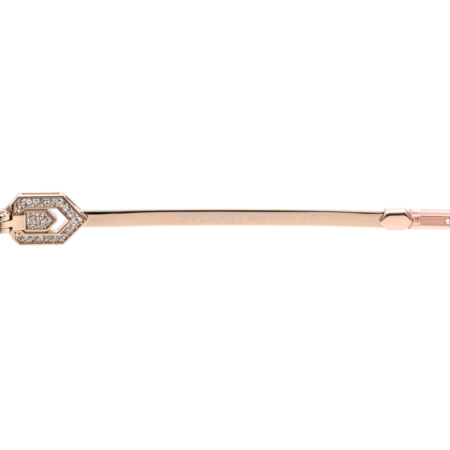 Bulgari Crystal Sunglasses 6128-B Gold 6 of 8