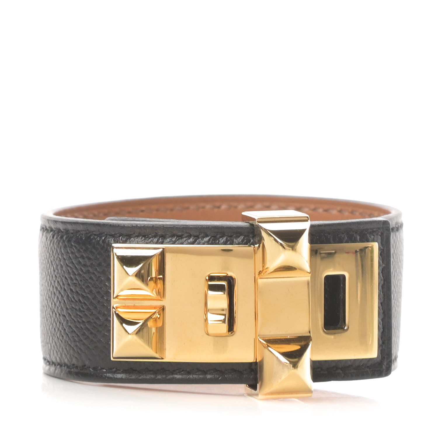 Hermes Epsom Collier de Chien CDC 24 Bracelet T2 Black 1 of 6