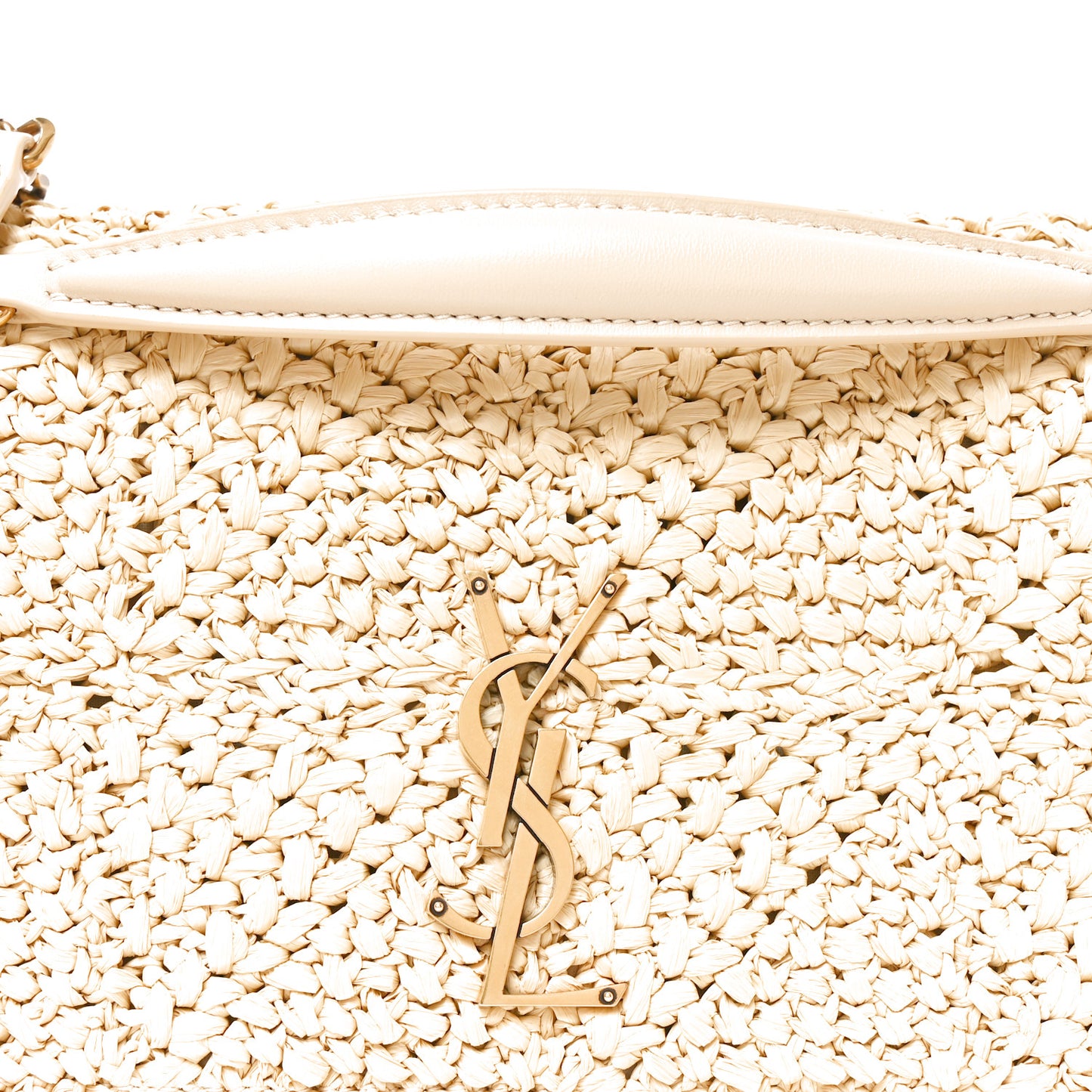 Raffia Monogram Medium Jamie Natural Avorio