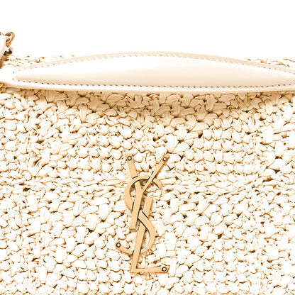 Saint Laurent Raffia Monogram Medium Jamie Natural Avorio 8 of 11