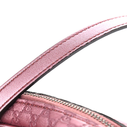 Gucci Metallic Soft Microguccissima Sunshine Disco Crossbody Bag Vintage Rose 8 of 11
