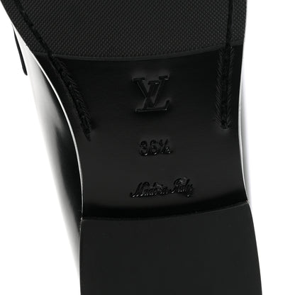 Louis Vuitton Lambskin Soho Flat Loafer 36.5 Black 7 of 9