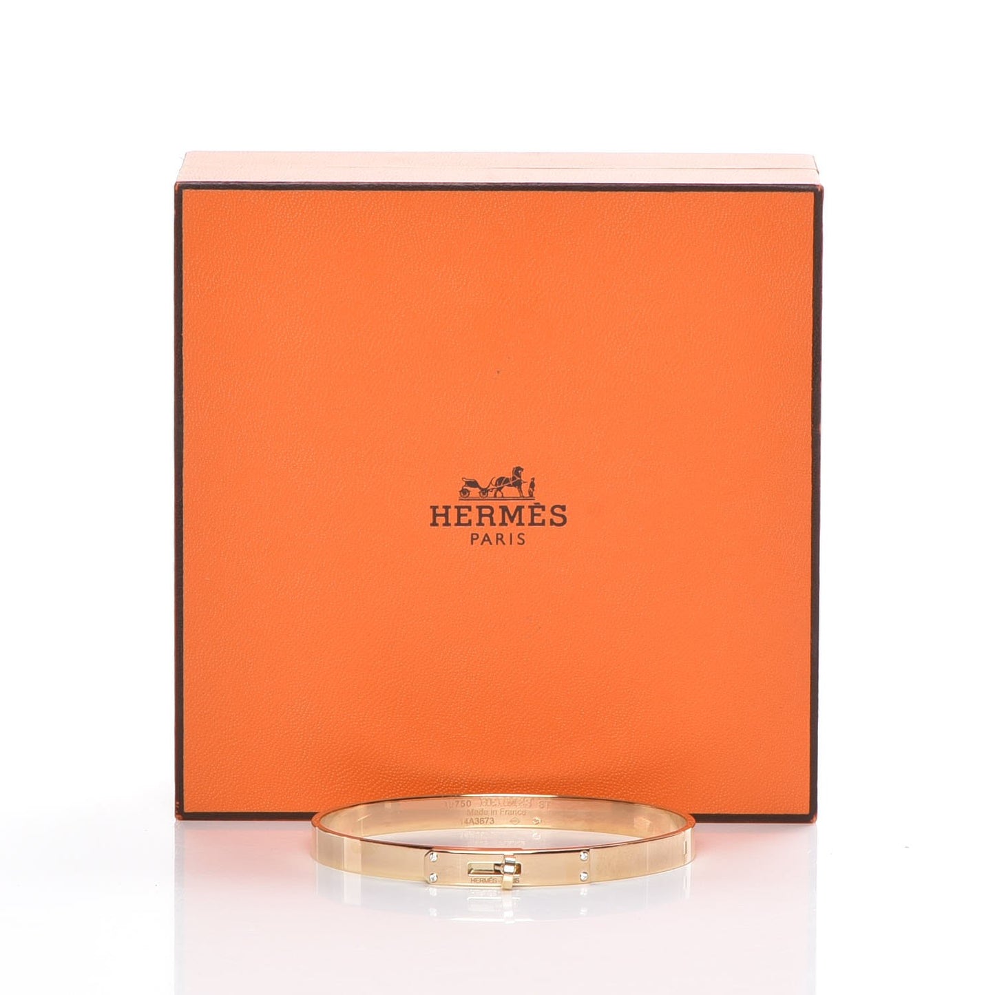 18K Yellow Gold Diamond Kelly PM Bangle Small