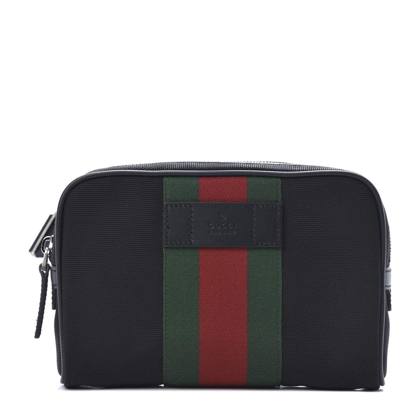 Canvas Web Slim Belt Bag Black