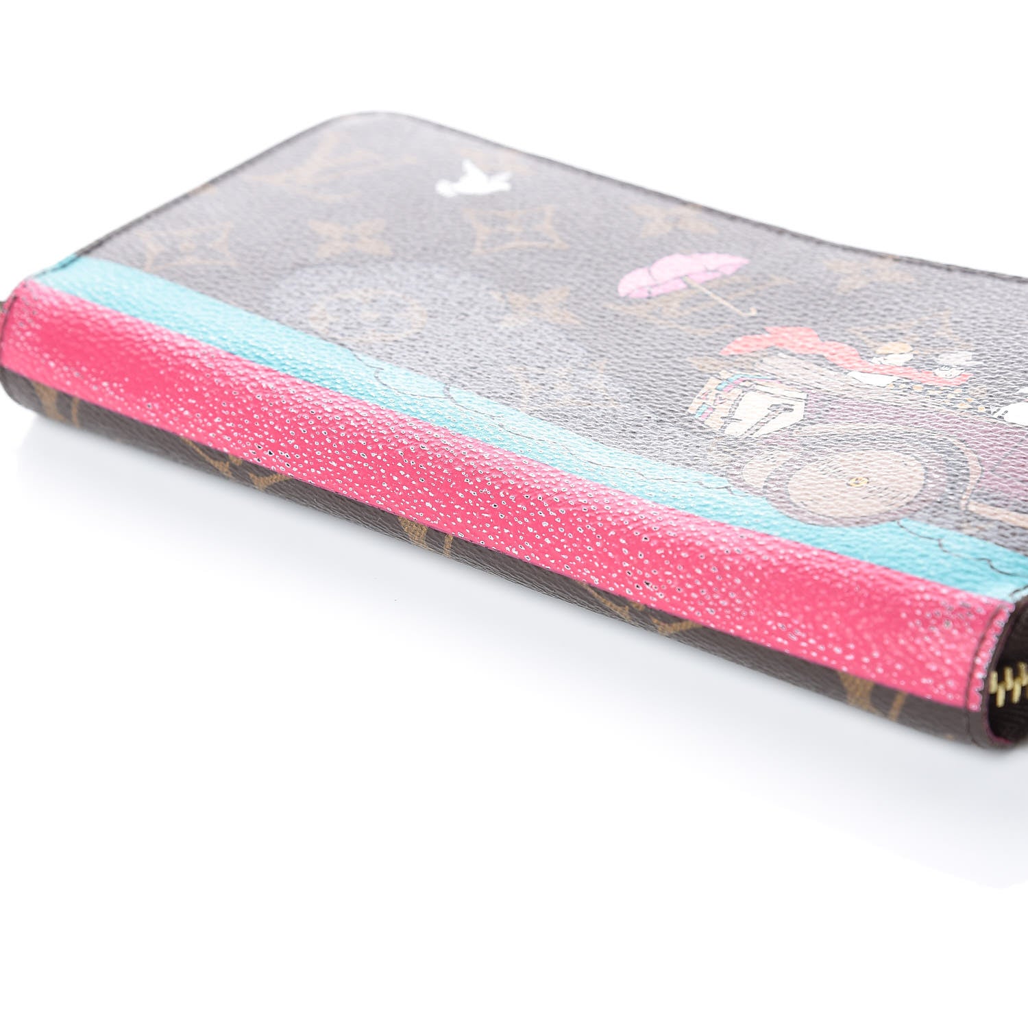 Louis Vuitton Monogram 2015 Christmas Animation Zippy Wallet Hibiscus 10 of 13