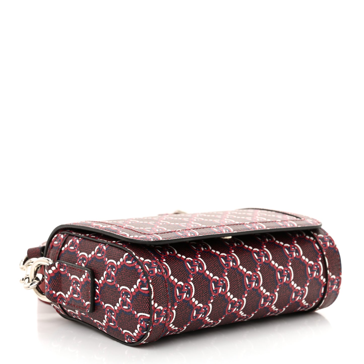 GG Shadow Monogram Super Mini Shoulder Bag Rosso Ancora Red